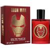 AIR-VAL INTERNATIONAL Iron Man - Profumo per bambini in bottiglia di vetro fresco (100 ml) - Regalo Marvel per ragazzi, profumo per bambini