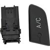 Akozon Pulsante Interruttore Aria Condizionata, Pulsante Interruttore AC per Auto Nero con Cappuccio 6554KX Pulsante di Controllo Aria Condizionata per Citroen C1 2005‑2014
