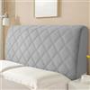 Wambere Copritesta per letto posteriore, rivestimento antipolvere, rivestimento per schienale, colore grigio scuro, A, 180 cm