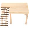 BAOFUYA Piattaforma per Gabbia per criceti con Gambe, Piattaforma per attività di Gioco per criceti in Legno Naturale con scaletta per Criceto, gerbillo, cincillà