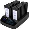 VEVOR Restaurant Pager, 16 Pezzi 75 mA Pager Cercapersone Wireless in Plastica con 2 Modalità di Chiamata, Sistema di Chiamata è Utilizzato in Ristoranti, Camion di Cibo, Chiese e Altri Luoghi