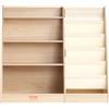 VEVOR Scaffale Libri per Bambini in Legno 4 Livelli, Libreria a Fionda 6 Strati, Scaffale per Libri per Bambini, Armadietto per Libri, per Camera dei Bambini, Sala Giochi, Asilo Nido
