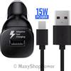 SAMSUNG CARICABATTERIE ORIGINALE AUTO FAST CHARGING EP-LN915U 15W EP-DG950 Type C BLACK BULK