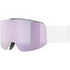 Uvex provoqe FM - maschera da sci per adulti - categoria di filtro 3 - privo di appannamenti - white matt dl/rose-clear - one size