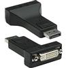 Techly 304154 Adattatore DisplayPort DP Maschio a DVI-I 24+5 Femmina Nero