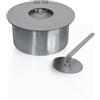Your Self Srl Bruciatore tondo per camino a bioetanolo biocamino inox 2,5 lt d.25 cm