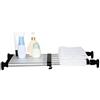 BAOYOUNI Scaffale Telescopico per Armadio in Metallo Mensola Estensibile Ripiano Divisori per Scaffali Regolabile Separatore Organizzare per Guardaroba Camera da Letto Bagno Cucina Adjustable 40-60cm