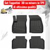 Pro Line Per Opel Insignia B 2017-2022 Set Tappetini su Misura in TPE con Bordi Rialzati