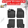 Pro Line Per Dacia Logan MCV I 2006-2013 Set Tappetini su Misura in TPE Bordi Rialzati
