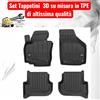 Pro Line Per Audi Q5 I 2008-2016 Set Tappetini su Misura in TPE con Bordi Rialzati
