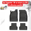 Pro Line Per Opel Astra J dal 2009-2020 Set Tappetini su Misura in TPE con Bordi Rialzati