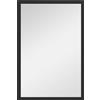 HOMCOM Specchio da Parete Rettangolare con Ganci, in Vetro e MDF, 40x60 cm, Nero | Aosom Italy