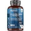 WeightWorld Collagene Marino Idrolizzato di Tipo I e III, con Magnesio Bisglicinato, Vitamina C, Acido Ialuronico, CoQ10 e Zinco, Il Magnesio Contribuisce al Mantenimento di Ossa Normali (EFSA), Senza Additivi