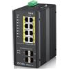 ZYXEL SWITCH 12 PORTE MANAGED, 8 PORTE GBIT POE + 4 SFP