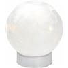 Tognana Sfera Natale con Led D 15 Cm Christmas White Vetro Bianco