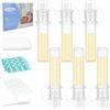 Aolso Colostrum Collector Kit 6ml, 6 pcs Riutilizzabile Contenitori Latte Materno in Silicone, Senza BPA, Contenitore Colostro con Panno di Cotone, Spazzola per la Pulizia, Etichette