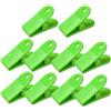 TopHomer 10 clip a forma di bulldog, clip in plastica da 58 mm, per raccoglitori, ricevute, promemoria per ristoranti, palestre, spogliatoi, ufficio, colore verde
