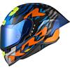 Nexx Casco Moto Integrale Nexx X.R3R ZIGER Arancio Blu