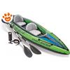 Intex Canoa Gonfiabile Challenger K2 Con Remi e Pompa (351x76x38cm) Art. 68306 - Confezione Da 1 Pezzo