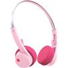 Mondo Freestyle On-Ear Cuffie, Bluetooth 5.3, ENC, Driver da 36 mm, Stile Retro anni '80, Rosa