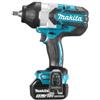 Makita DTW1002RTJ 18V LiIon Accu slagmoersleutel set 2x 5.0Ah accu in Mbox 1050Nm 12 koolborstelloos DTW1002RTJ