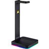 Corsair ST100 RGB Porta Cuffie Premium con Scheda Audio 7.1 Surround Integrata, Nero