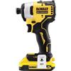 DeWALT DCF809D2T Avviatore a Impulsi Compatto Attacco 1/4" XR 18V RPM DCF809D2TQW
