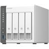 QNAP TS-433 NAS Tower ARM Cortex-A55 4 GB QTS Bianco