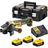 DeWalt Smerigliatrice 125mm XR Litio 18V 3x5.0Ah Brushless con Valigetta TSTAK (DCG405P3-QW)