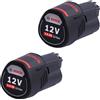 Bosch 1600A00X7D 2 Batterie GBA 3Ah 12V Li-Ion