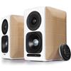 Edifier S880DB - Sistema di Altoparlanti, Bianco/Legno