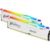 Kingston Technology FURY Beast 32 GB 6400 MT/s DDR5 CL36 DIMM (Kit da 2 moduli) White RGB EXPO