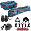 Bosch GOP 12V28 12V LiIon Accu multitool set 2x 3.0Ah accu 12 delige accessoireset in LBoxx 06018B5006