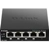 D-Link Switch desktop 5 porte Gigabit PoE+