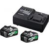 HIKOKI Starter Set 2 Batterie 4,00Ah 36V + Caricabatterie