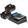 Makita Starterset 2 Batterie 5Ah e Caricabatterie LXT (DC18RC + 2x BL1850B) *Spedizione premium con DHL/FedEx*
