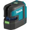 Makita SK105GDZ 108V LiIon accu kruislijnlaser body in tas zelfnivellerend groen 35m