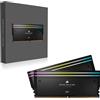 CORSAIR DOMINATOR TITANIUM RGB DDR5 RAM 32GB (2x16GB) DDR5 6000MHz CL30 Intel XMP