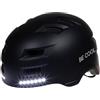 Be Cool Schutzhelm mit Beleuchtung, Casco Protettivo con Illuminazione Unisex Adulto, Nero, L
