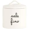 SIMPLE DAY Barattolo Contenitore Sale Fino 13x12cm Gres