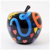 DRIMMER Love Mela Decorazione 26x22cm Nero Multicolore Poliresina
