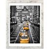 Finefrarm - Cornice portafoto da 12 x 16 cm con tappetino o 12 x 16 foto senza tappetino in stile rustico, decorazione da parete per soggiorno, montaggio a parete