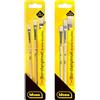 Idena 90481 - Set di pennelli con 6 pennelli piatti in 5 misure, pennelli con setole naturali e manico in legno, certificati FSC
