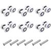 INNAL 6 Pezzi Rotelline Scorrevole Porta Con Viti Rulli Per Porte Finestre Scorrevoli Ruote Per Porte Scorrevoli Carrello Porta Scorrevole Facile Da Installare Per Accessori Doccia Cucine Balconi