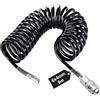 SRJQXH 9m Tubo Aria Compressa, Spirale Tubo Compressore, Diametro 6x4 mm Kit Compressore Aria, Nero, con Connettore, per Casa, Officina, Officina Meccanica