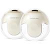 KISSBOBO K5 Tiralatte elettrico doppio,19 livelli 4 modalità, 280 mmHg forte potenza di aspirazione tiralatte a mani libere, indolore estrae latte materno elettrico(Beige 2 pezzi)