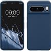 kwmobile Cover per Google Pixel 8 Pro Custodia - Back Case per Smartphone in Silicone TPU - Protezione Gommata - blu scuro