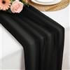Foatcox Runner de Tavolo Nero in Chiffon, 77 X 300 CM Morbido e Confortevole Runner de Tavolo Moderno Tulle per Matrimoni, Feste, Battesimi, Baby Shower, Addio Al Nubilato, Decorazione da Tavolo in Cucina