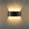 AOOTE LED Lampade da Parete per Interni, 8W Applique da Parete Interni Lampada, Applique Alluminio Moderno, 3000K bianco caldo, IP65, per Camera da Letto, Scale, Corridoio, Balcon, Soggiorno