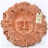 Toocook Sole in ceramica artigianale da parete per arredo e decorazione casa Idea Regalo Realizzato in Terracotta Artigianalmente, Made in Italy (Sole Ricci 34 cm)